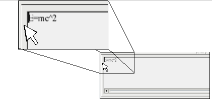 Удерживая Клавишу Control сделайте двойной щелчок на границе математического редактора, чтобы превратить его в плавающее окно
